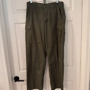 Blauer Tactical Pants Men's 32x31.5 RipStop Nylon Green‎ Zip and Cargo Pocket